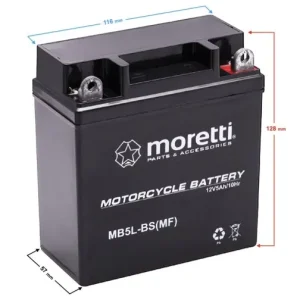 Akumulator Moretti 12V AGM (Gel) MB5L-BS / 12N5-3B Super okazja